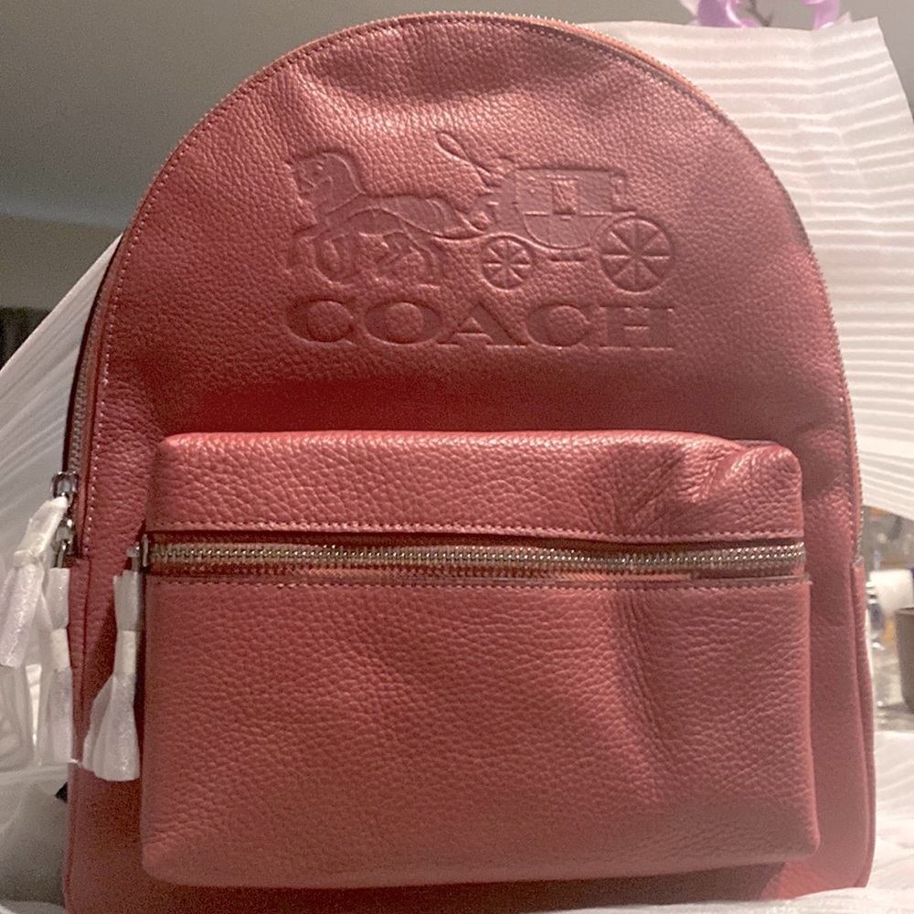 Coach backpack strawberry special edition carriage logo NWT